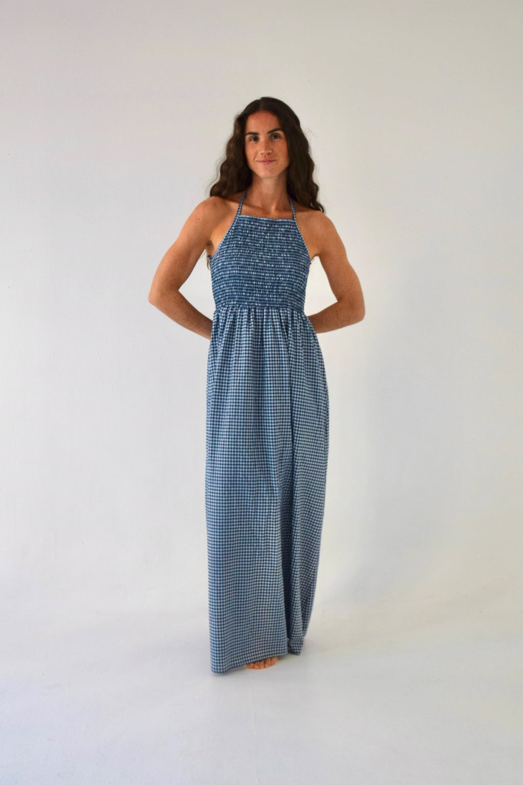 Robe Gina Vichy Marine