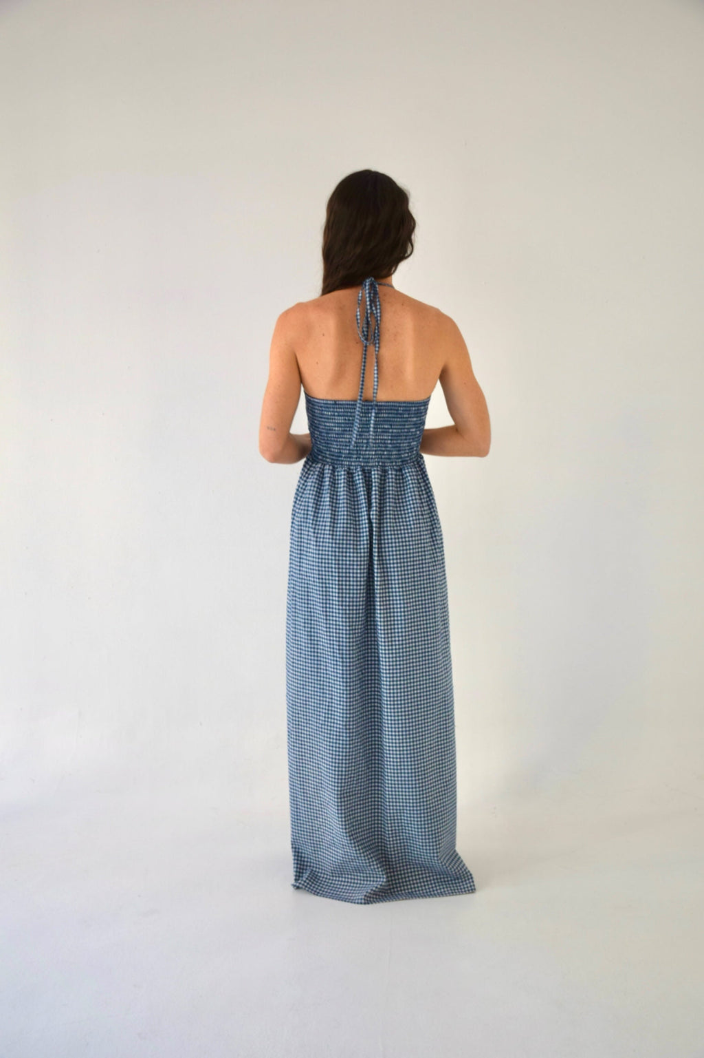 Robe Gina Vichy Marine