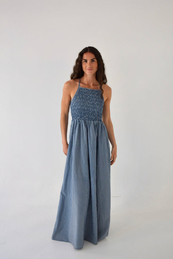 Robe Gina Vichy Marine
