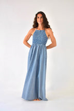 Robe Gina Vichy Marine