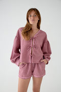 Blouse Marta Vichy Bordeaux