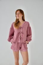 Blouse Marta Vichy Bordeaux