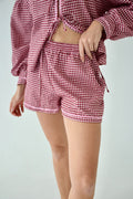 Short Marta Vichy Bordeaux