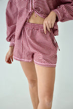 Short Marta Vichy Bordeaux