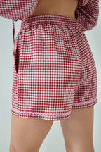 Short Marta Vichy Bordeaux