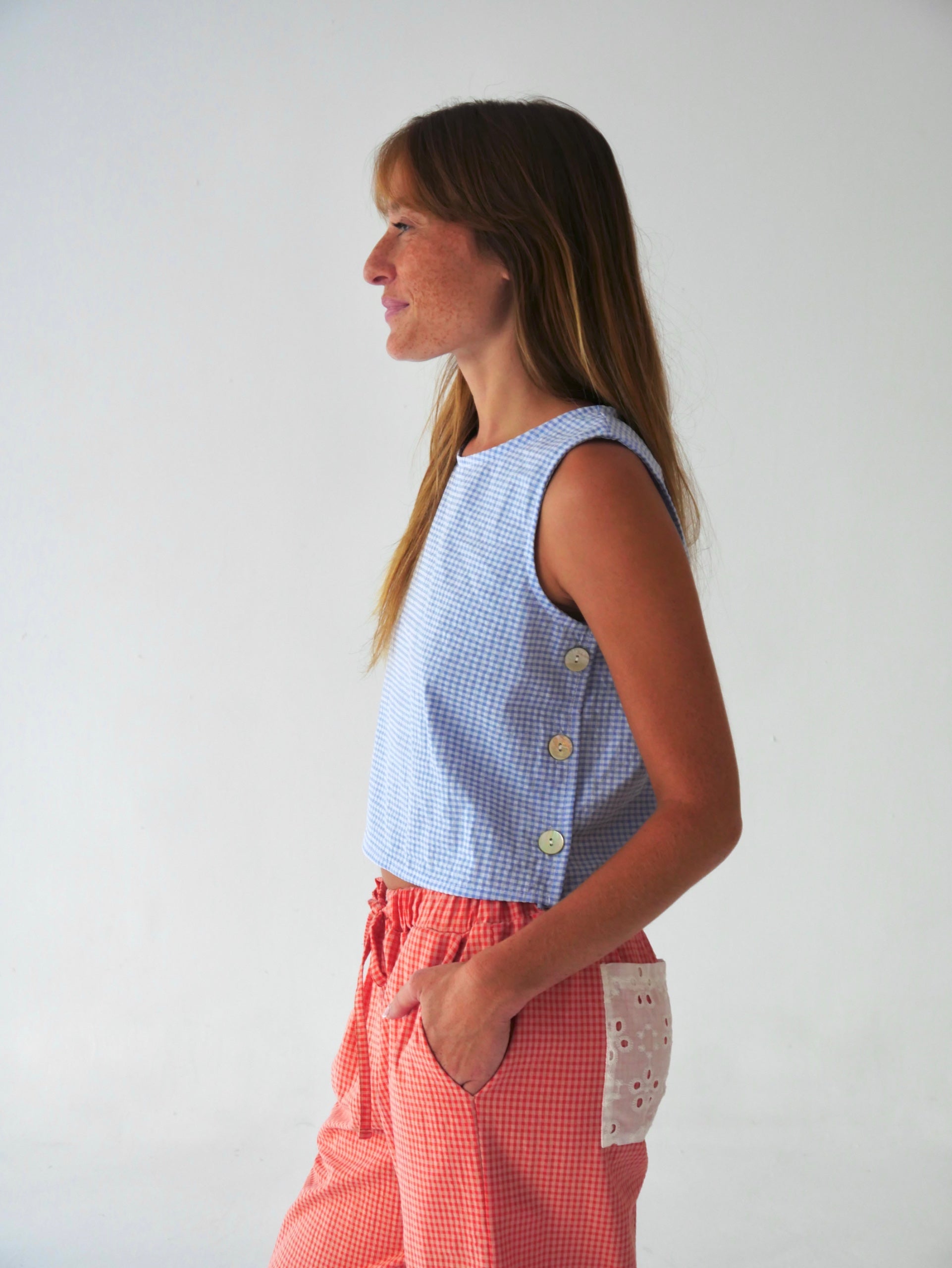Top Claudia Vichy Bleu Ciel