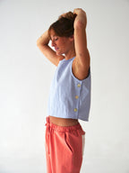 Top Claudia Vichy Bleu Ciel