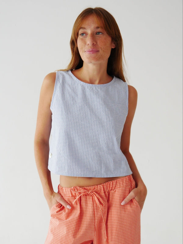 Top Claudia Vichy Bleu Ciel