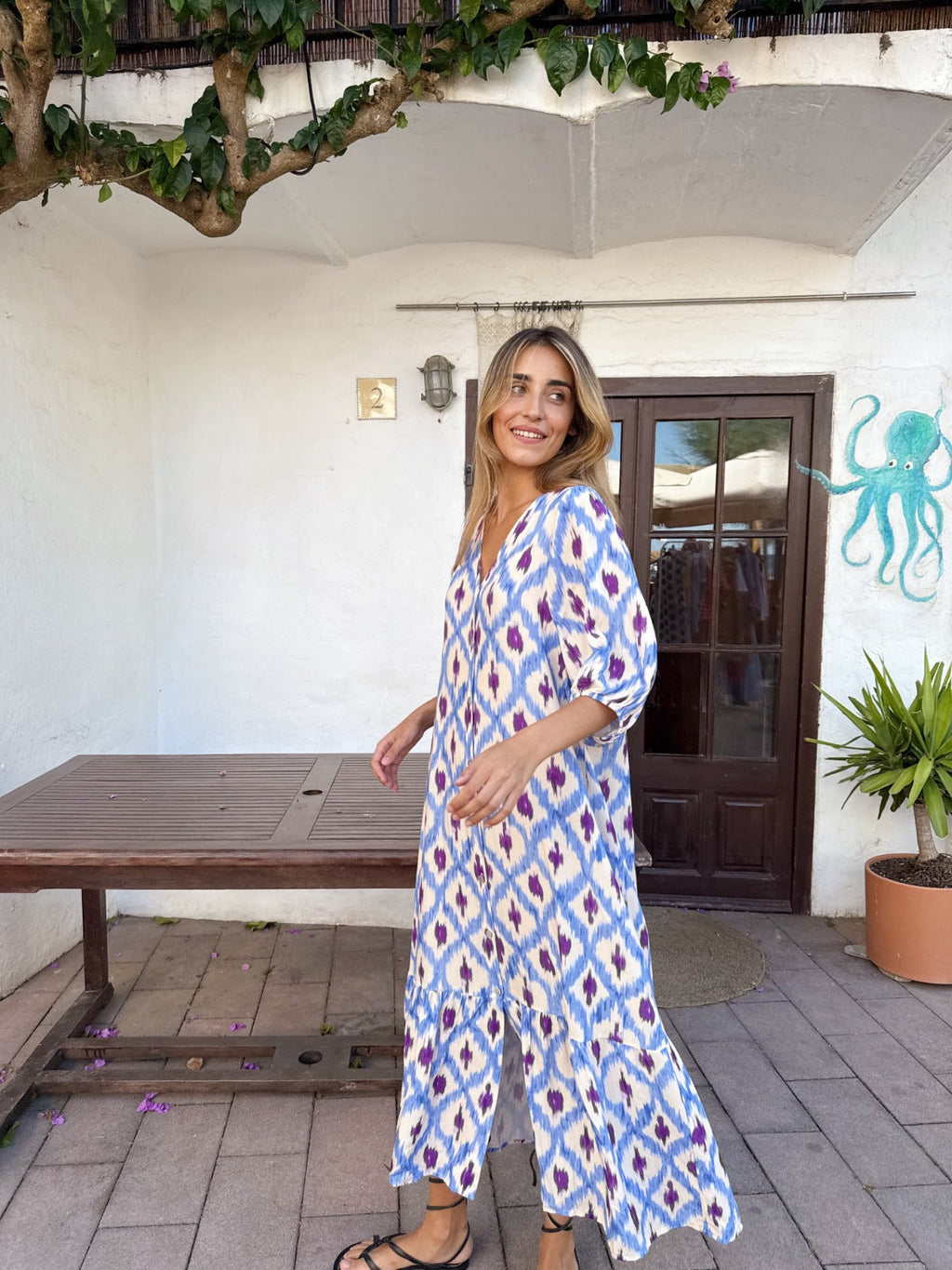 Robe Mica Bleu