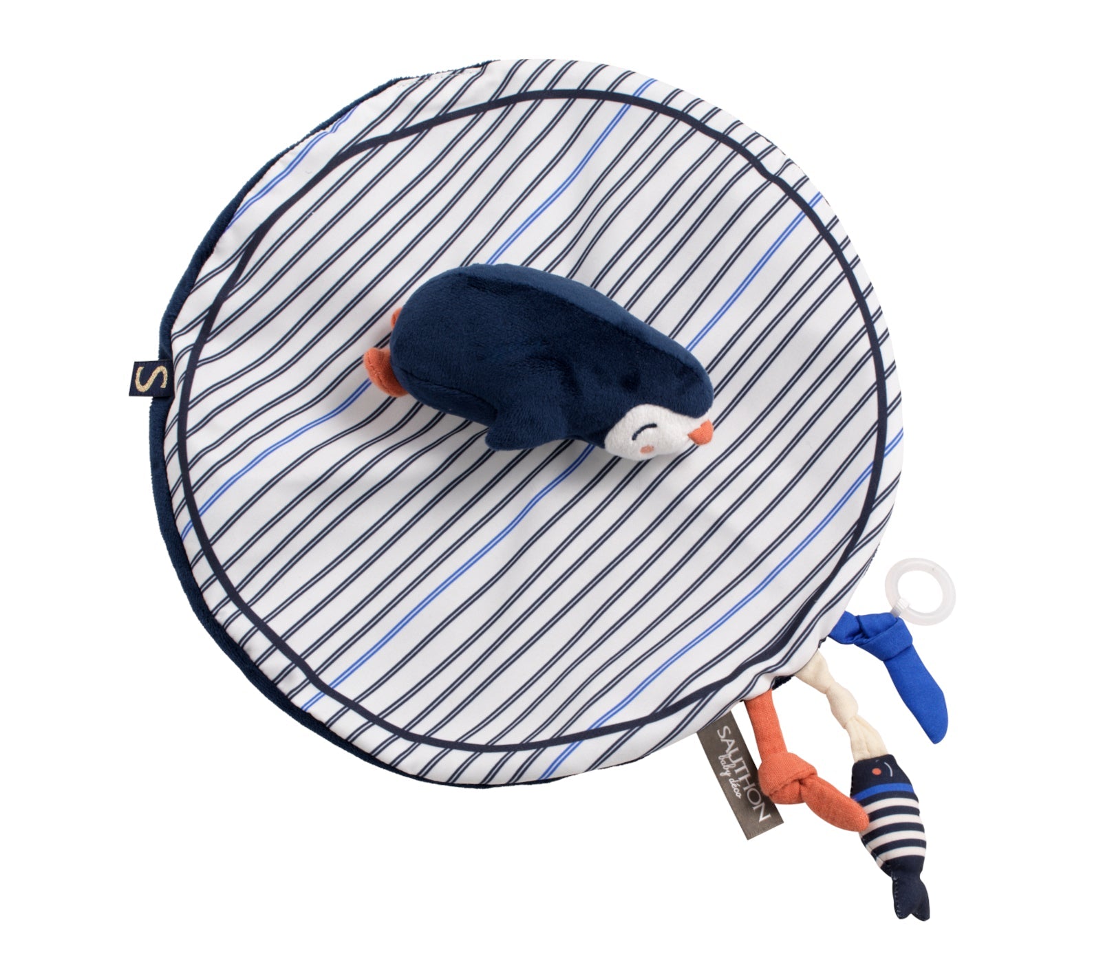 Doudou Mouchoir Pingouin Velours
