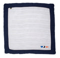 Grand Tapis De Jeu En Double Gaze De Coton Marinière