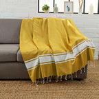 Fouta Xxl Classique - Jaune Moutarde