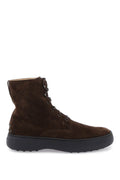 Tod'S - Bottes Tod'S W.G. Suede Lace-Up Ankle Boots