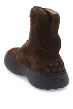 Tod'S - Bottes Tod'S W.G. Suede Lace-Up Ankle Boots
