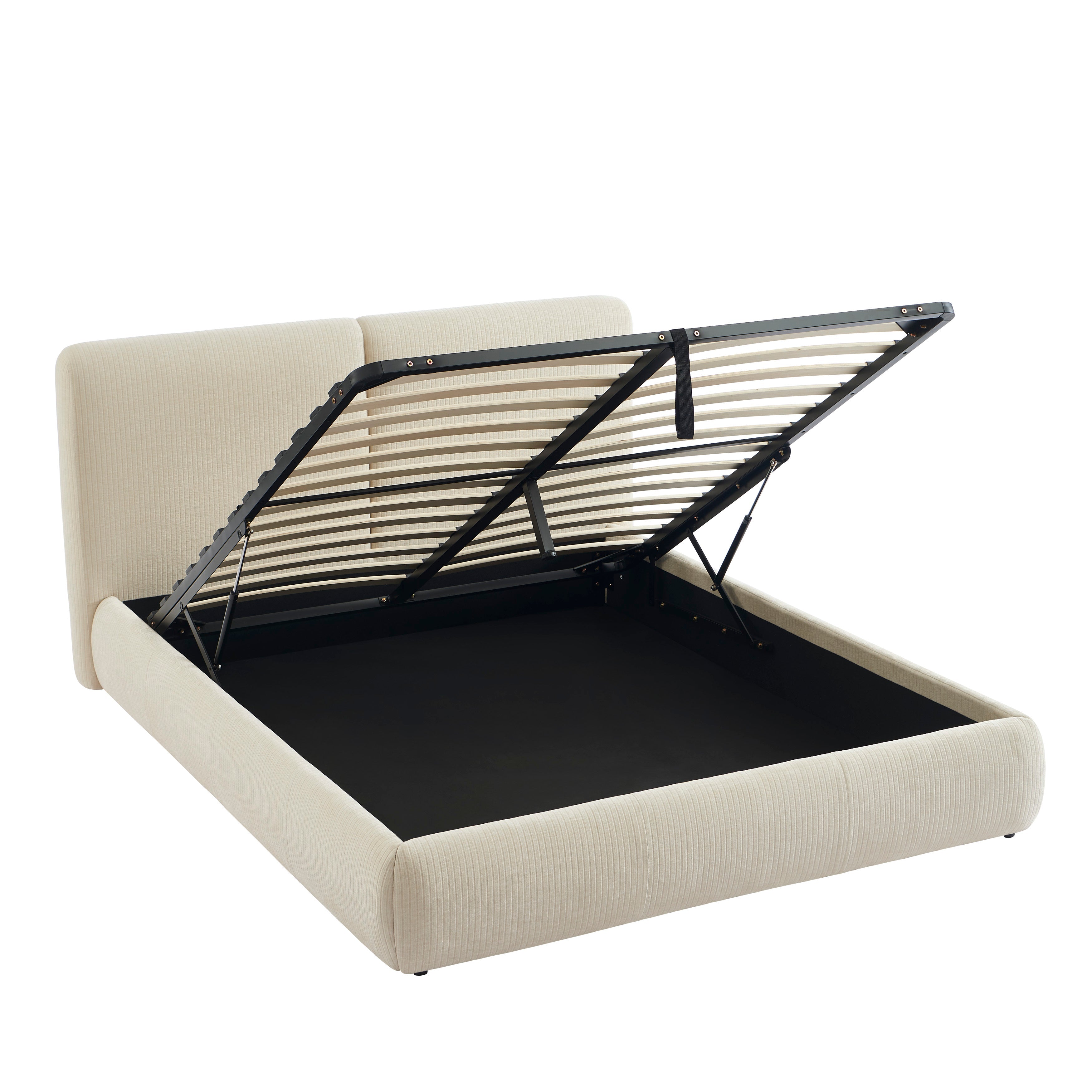 Yoka - Lit - Velours Côtelé - Beige