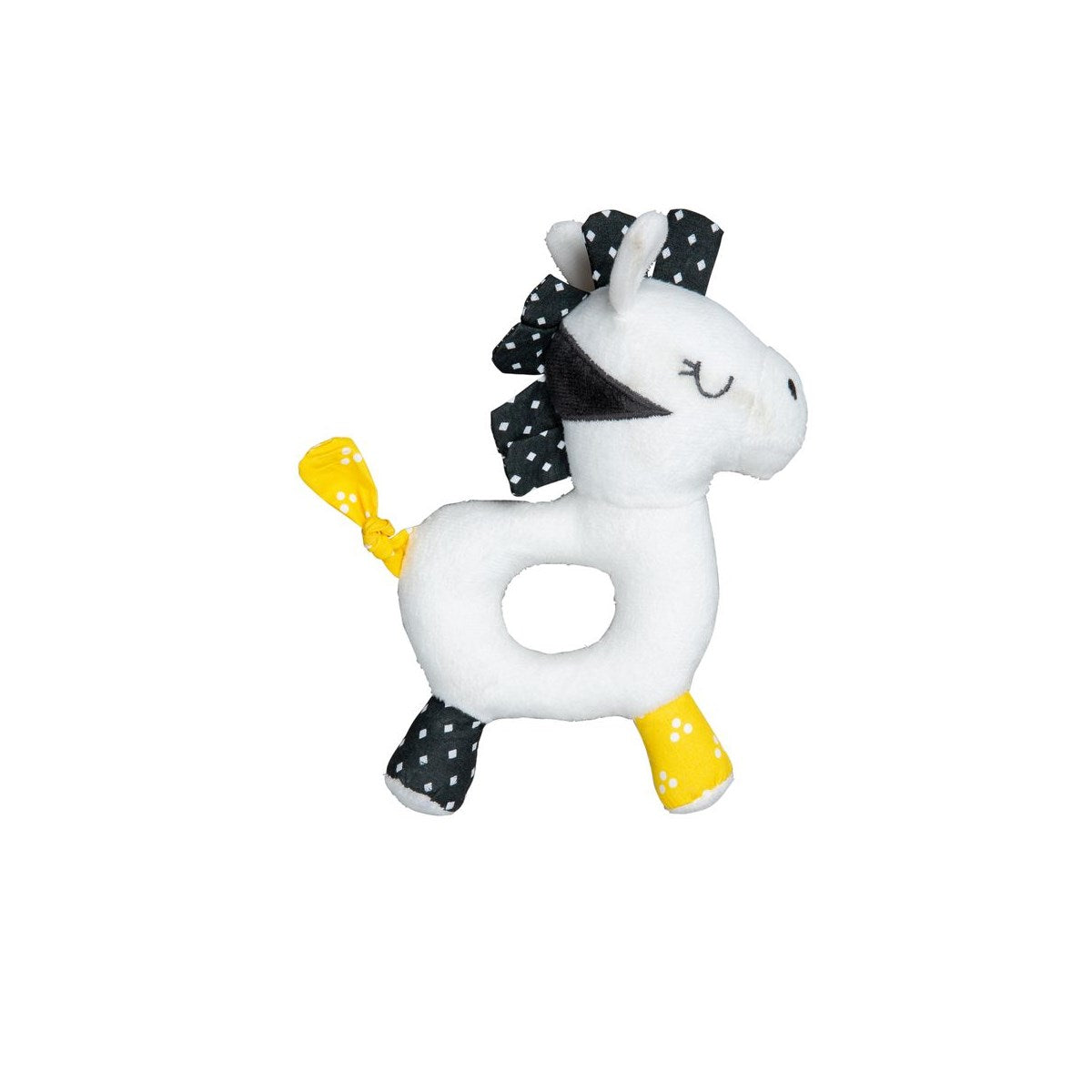 Hochet En Velours Blanc