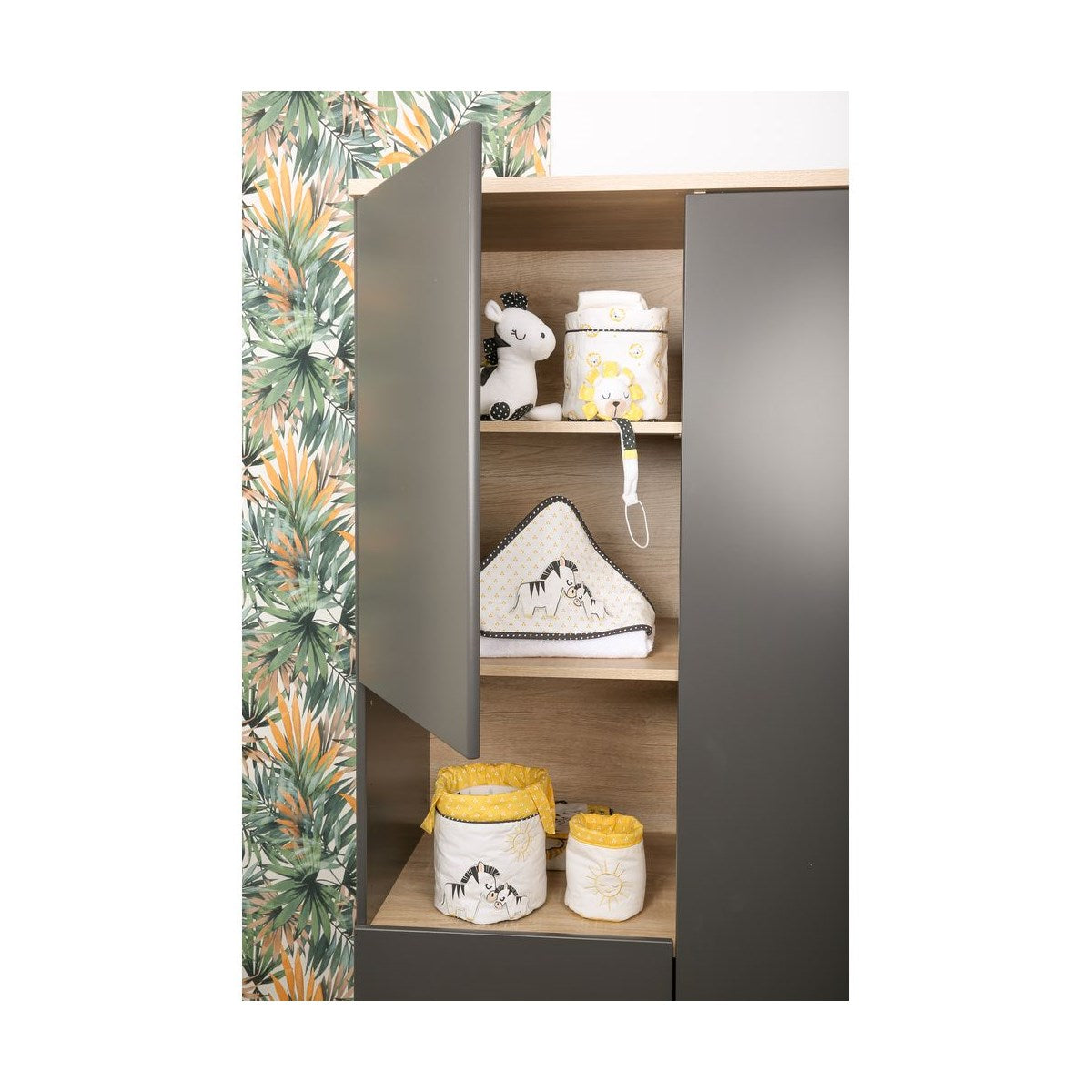 Cape De Bain Plus Gant En Coton Blanc