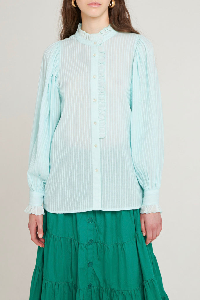 Chemisier Yvonne - Light Aqua