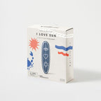 Matelas Surf Gonflable I Love Sun Adulte - Bleu