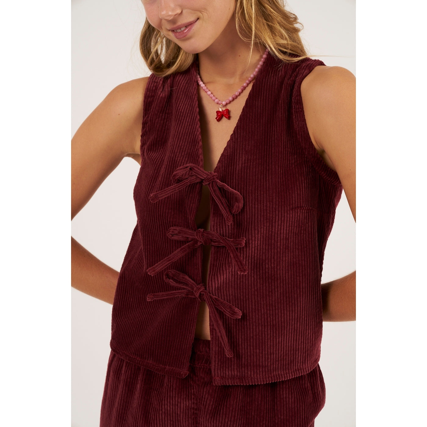 Gilet Zinnia - Bordeaux