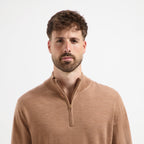 Zip Up 100% Merino  - Tuscan Camel (TEST DATA)