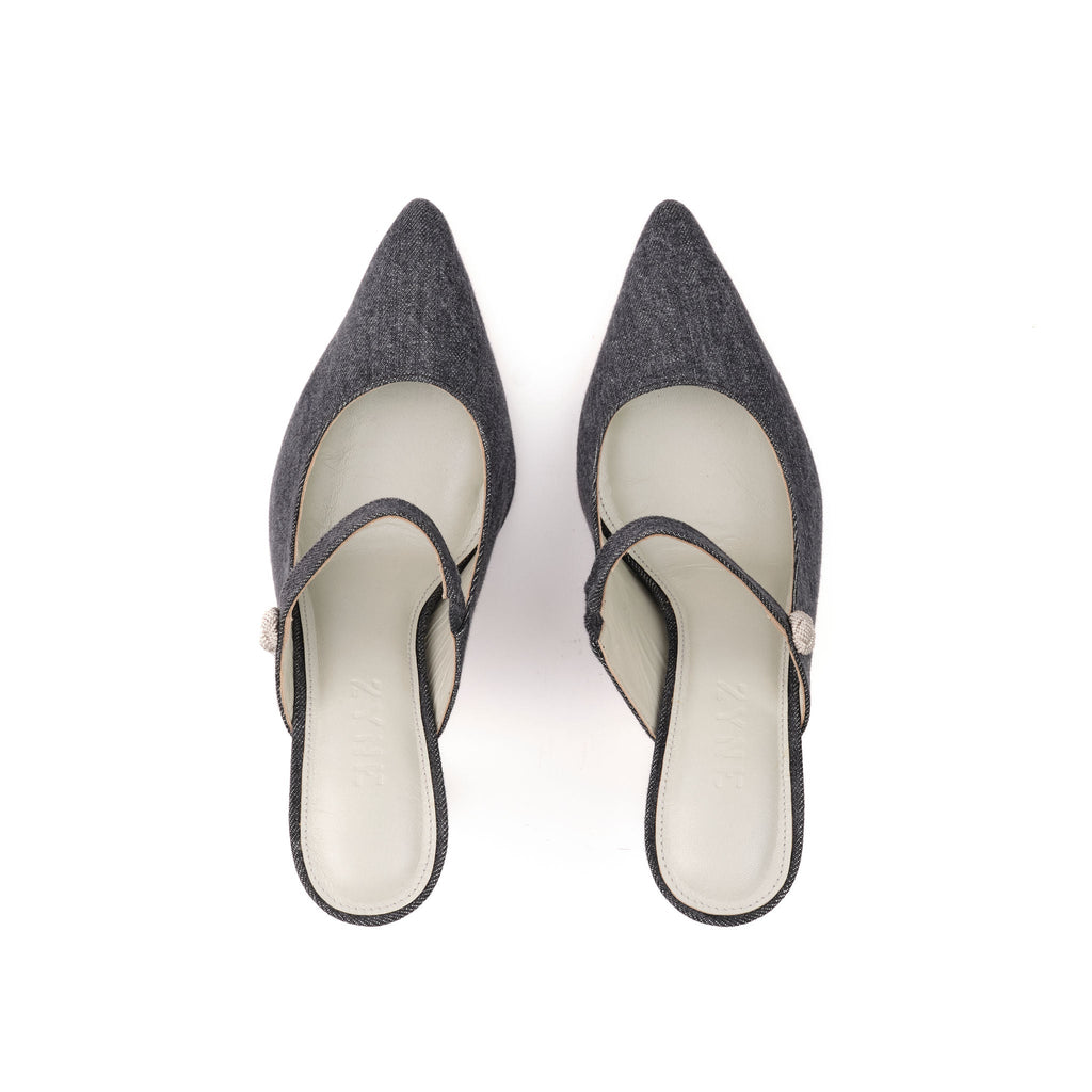 Mules Mary Jane Denim 45