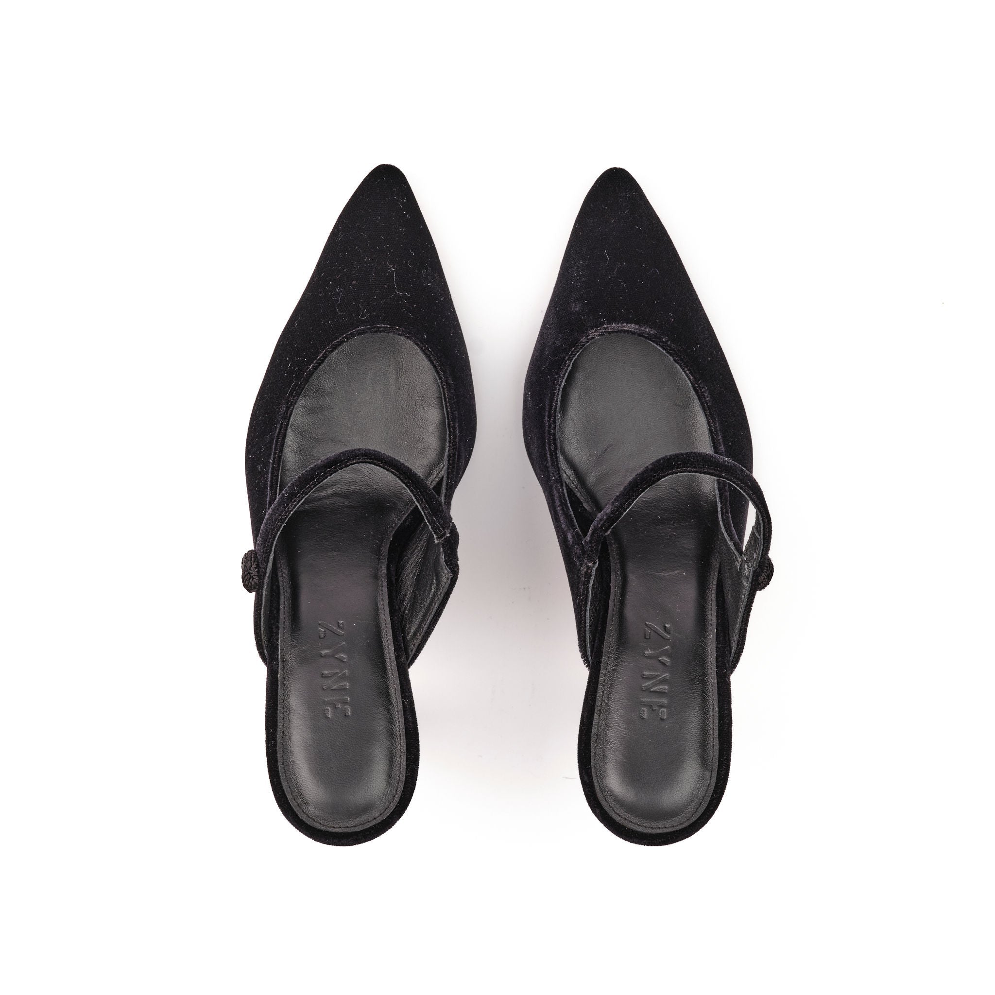Mules Mary Jane Velvet 75