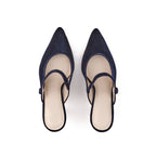 Mules Mary Jane Velvet 75