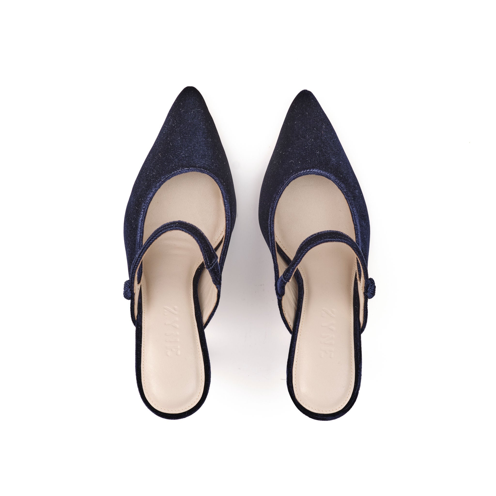 Mules Mary Jane Velvet 75