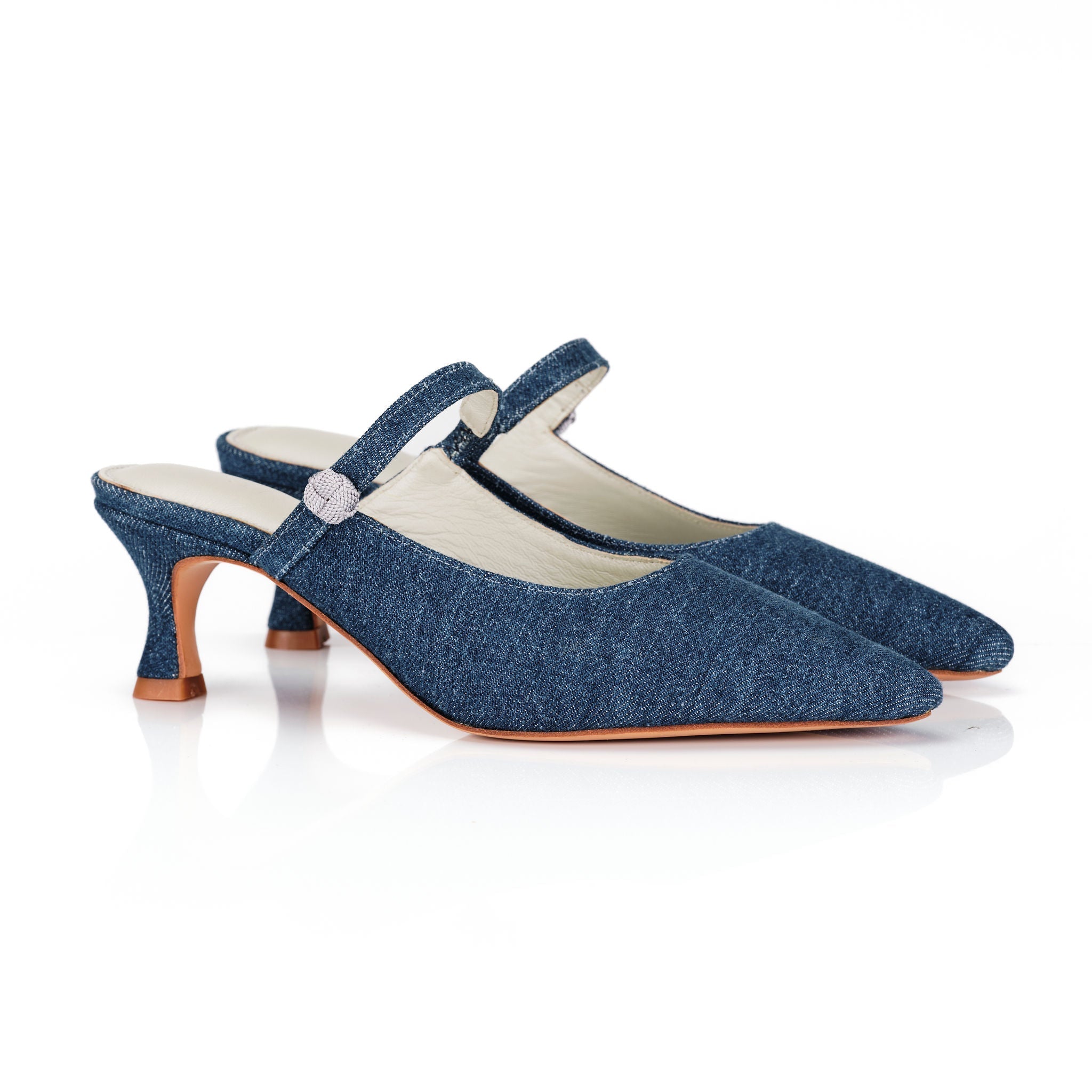 Mules Mary Jane Denim 45