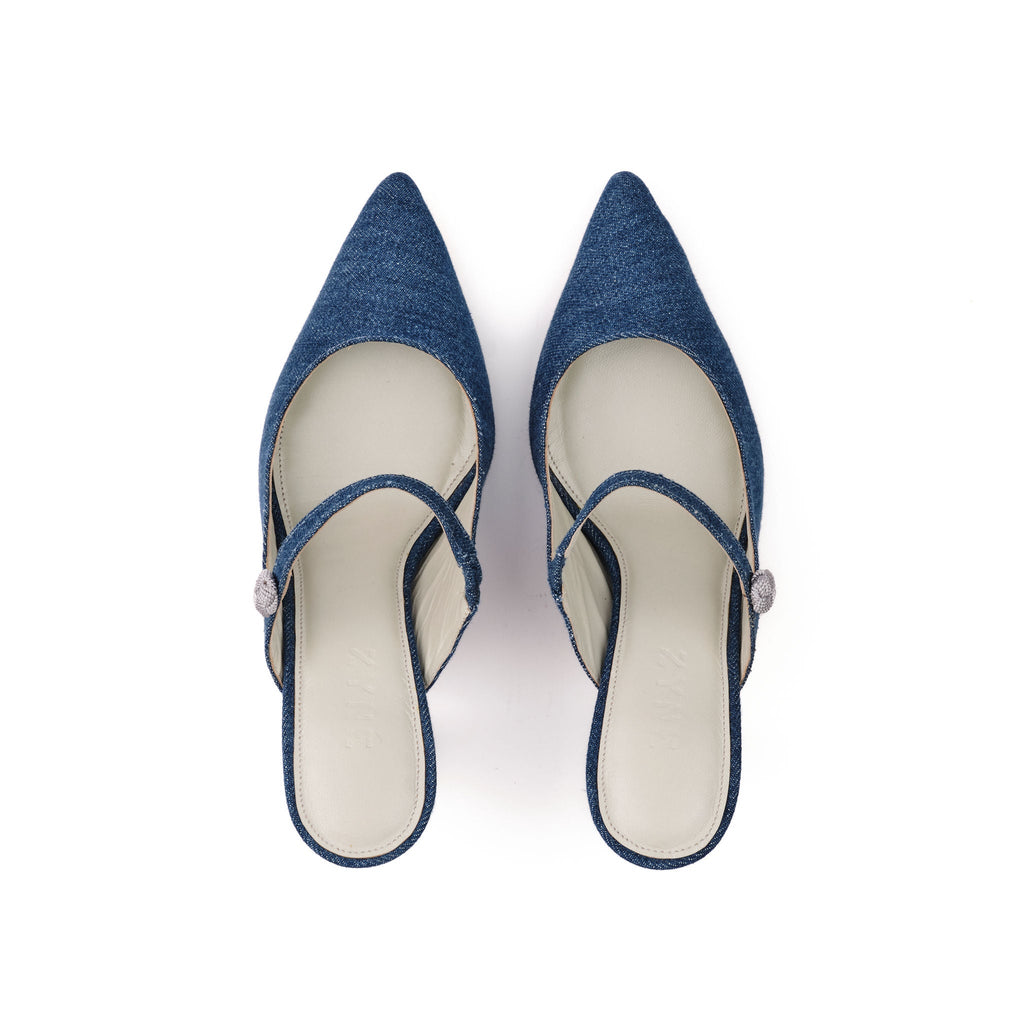 Mules Mary Jane Denim 45