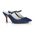 Mules Mary Jane Denim 75