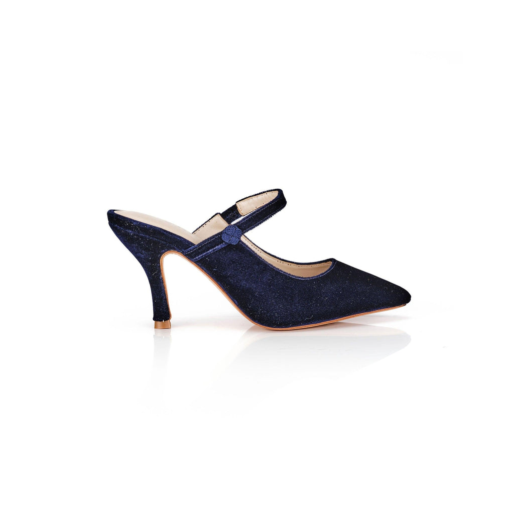 Mules Mary Jane Velvet 75