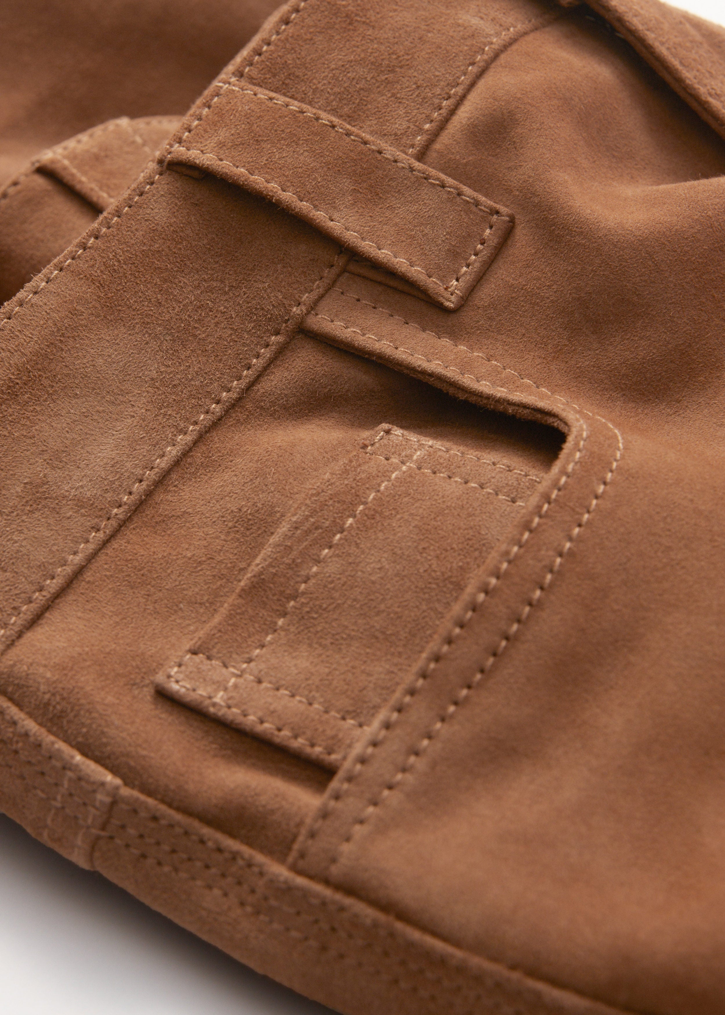 Pantalon Es Melissa Suede Trs - Marron
