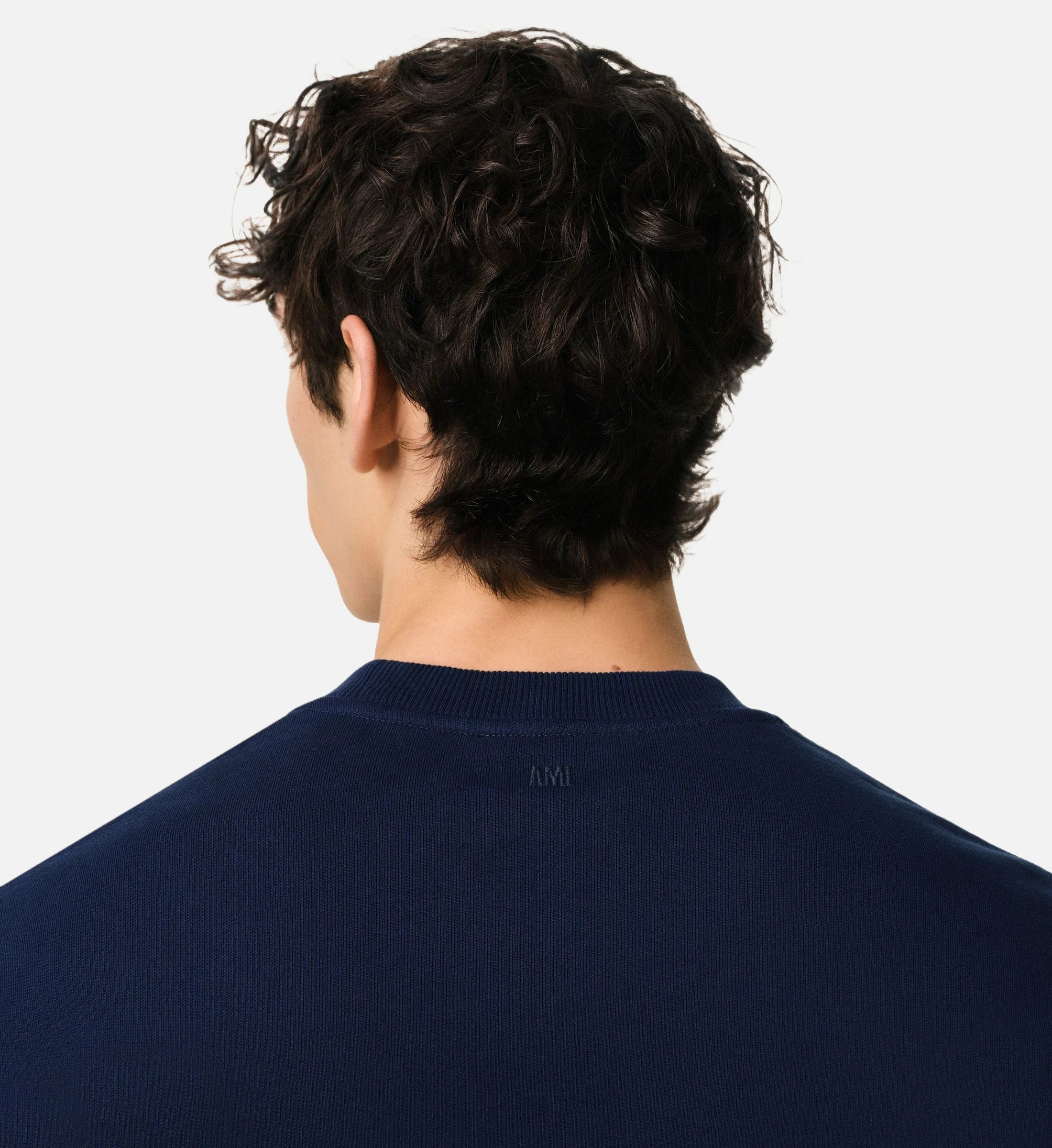 Ami Paris - Sweatshirt Ami De Coeur – Bleu Marine Rouge