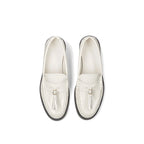 Mocassins - Jimmy Choo Addie Pearl Leather - Cream