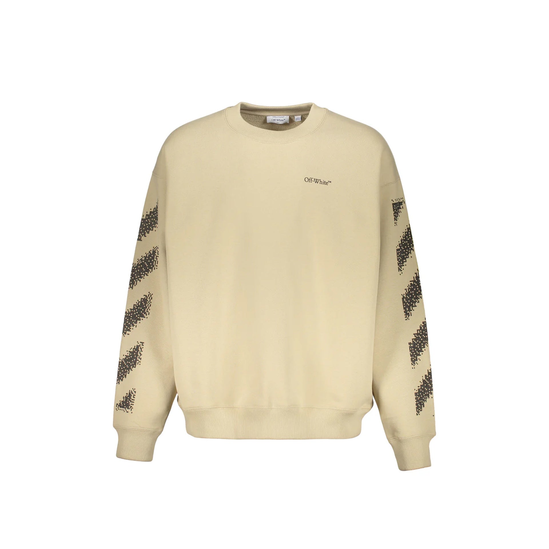 Sweatshirt Off-White Logo - Beige - Homme