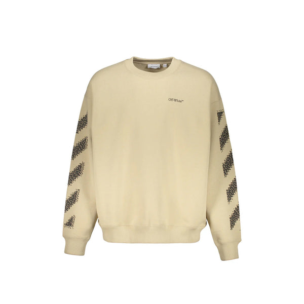 Sweatshirt Off-White Logo - Beige - Homme