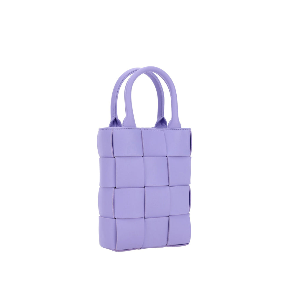 Bottega Veneta Cassette Mini Handbag - Lilac - Femme