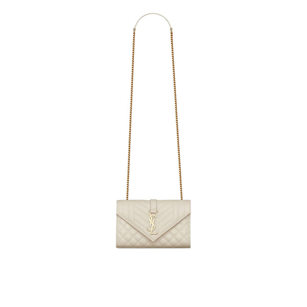 Saint Laurent - Sac Envelope Small - Femme - Ivory