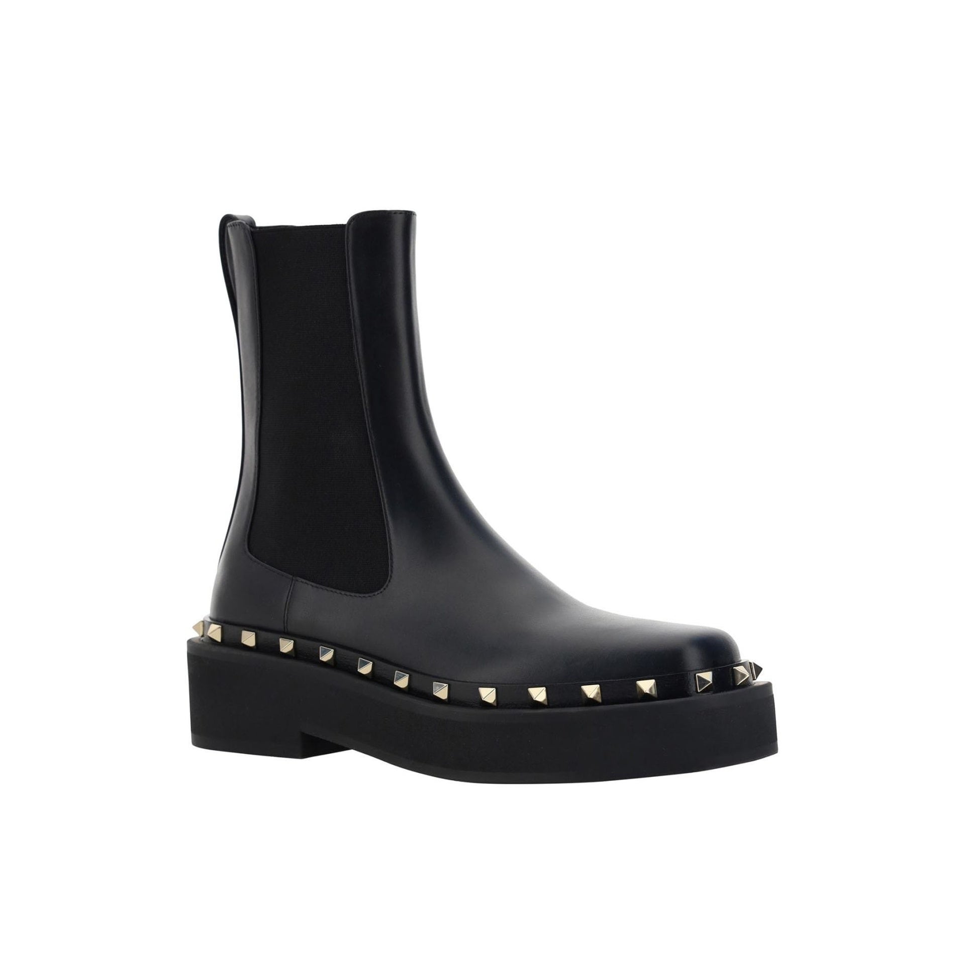 Bottes Valentino Garavani Rockstud M-Way Ankle - Black - Femme