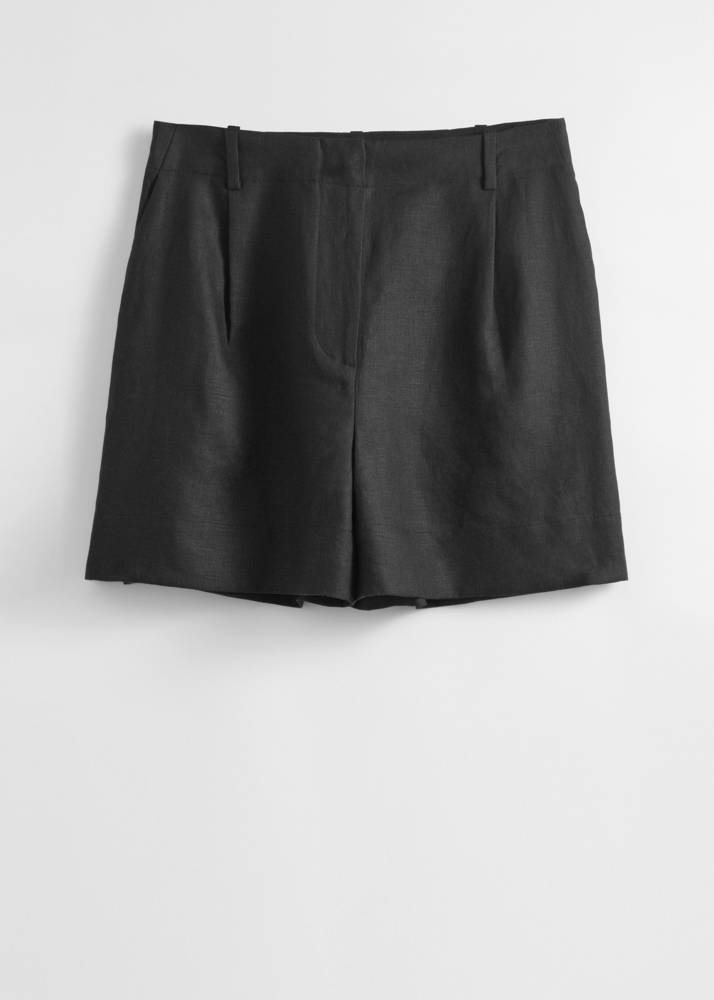 Short St Donny En Lin Noir