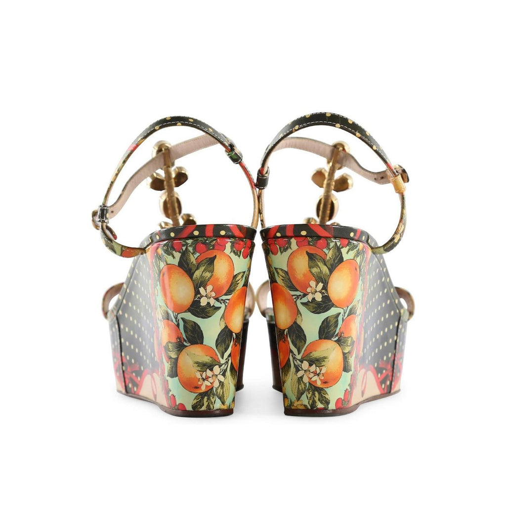 Dolce & Gabbana Wedge Sandals - Black - Femme