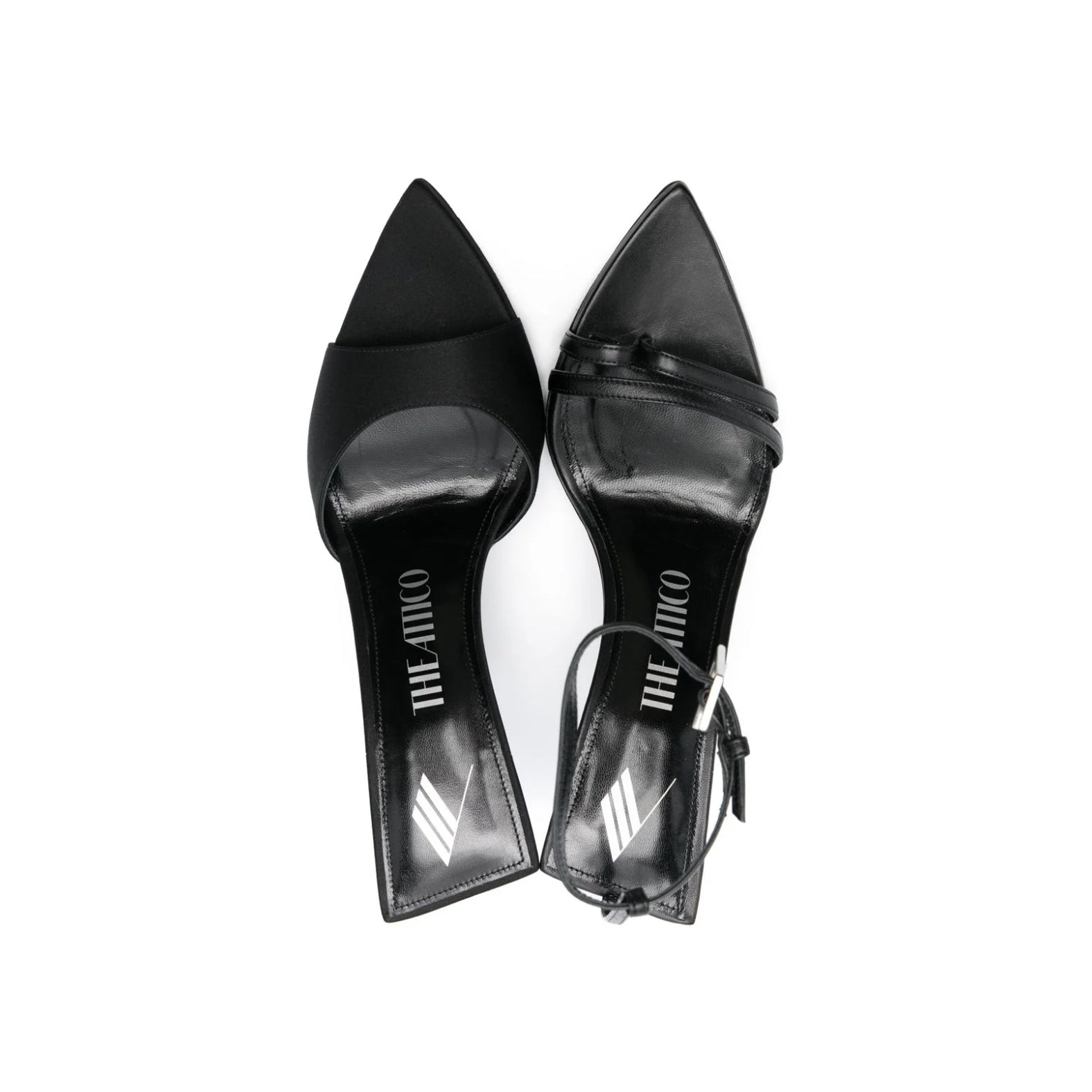 Sandales The Attico Ester Mismatch 95 - Black - Femme