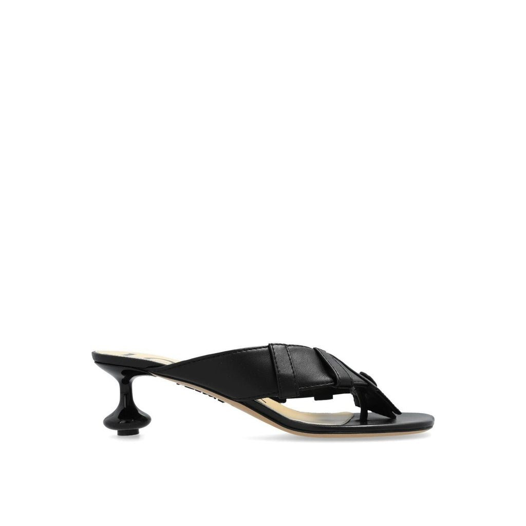 Sandales Loewe Toy Panta 45Mm Leather - Black - Femme