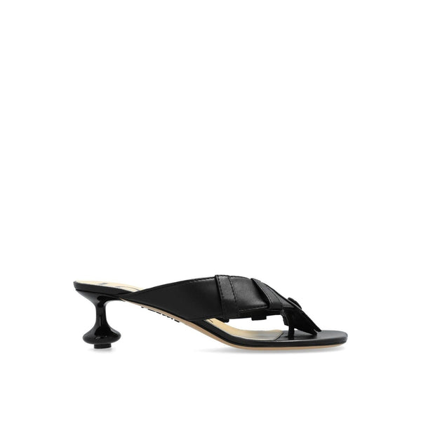 Sandales Loewe Toy Panta 45Mm Leather - Black - Femme