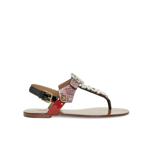 Dolce & Gabbana Leather Sandals - Black - Femme