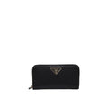 Prada - Portefeuille Leather Logo - Femme - Black
