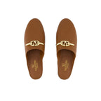 Mules - Valentino Garavani Vlogo Signature Leather - Brown