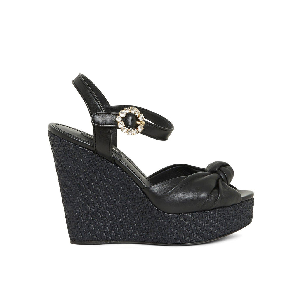 Dolce & Gabbana Wedge Sandals - Black - Femme